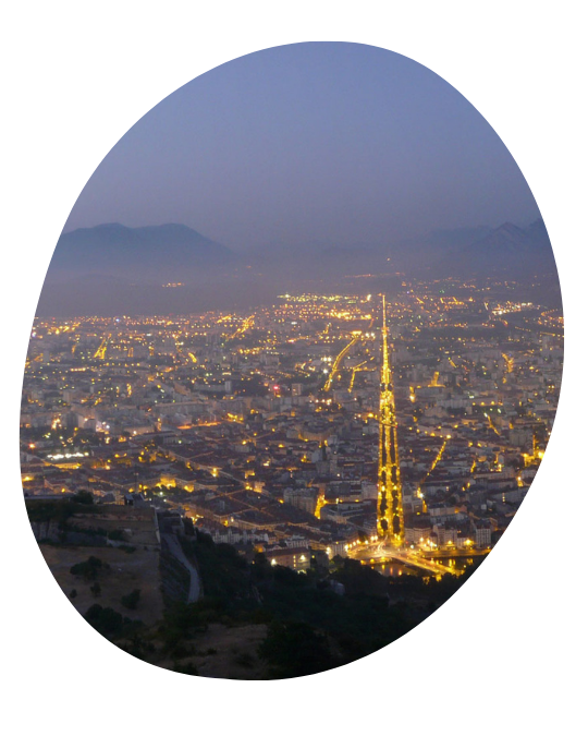 Vue sur Grenoble depuis le mont Jalla.