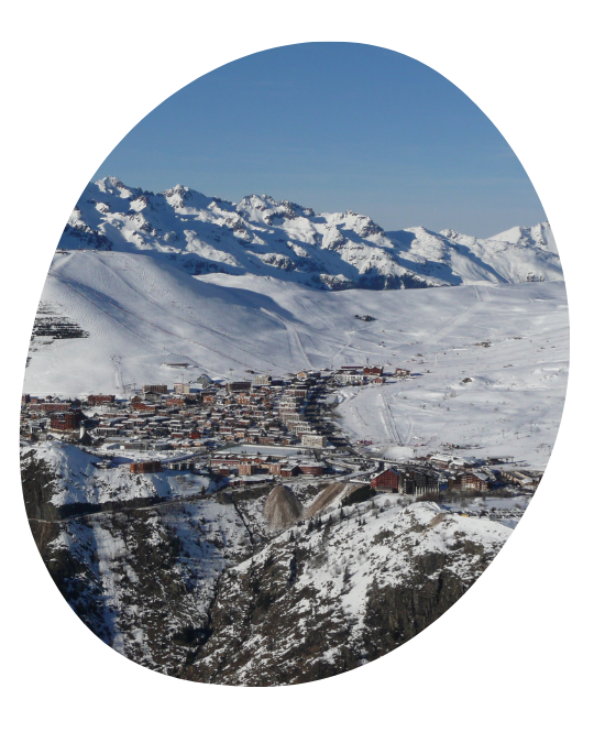 La station de ski de l'Alpes d'Huez.